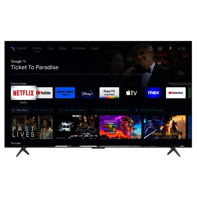 TV TCL C6K 55" QD Mini LED 4K Smart Google
