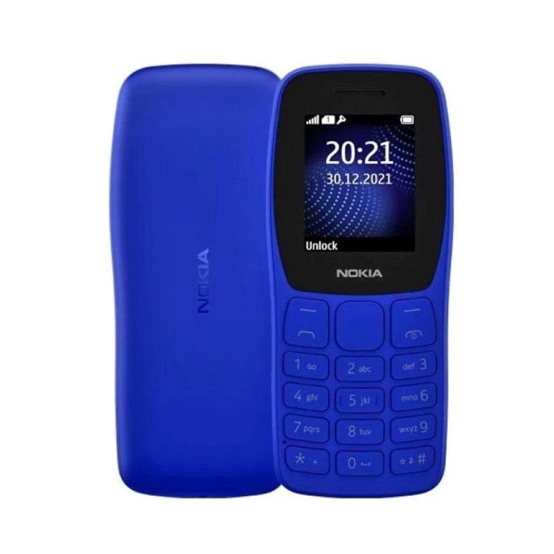 Téléphone Portable Nokia 105 Bleu