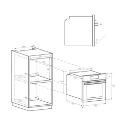 Four Électrique Encastrable CANDY FIDC N502 65L Noir