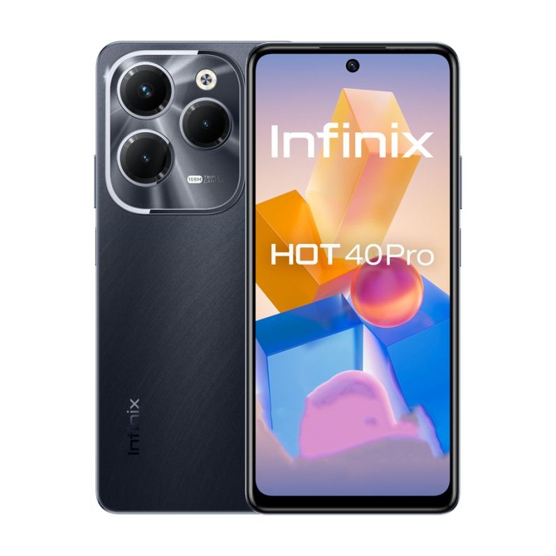 Smartphone Hot 40 Pro 4G - 8 Go RAM, 256 Go - Noir