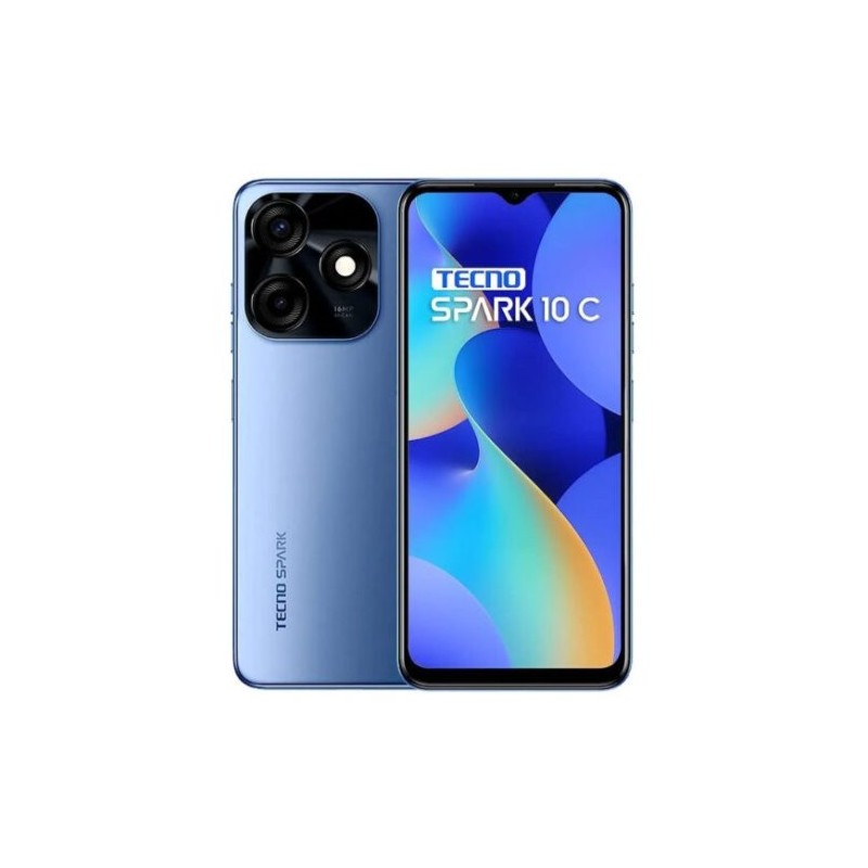 Smartphone Tecno Spark 10C - 4 Go RAM, 128 Go - Bleu