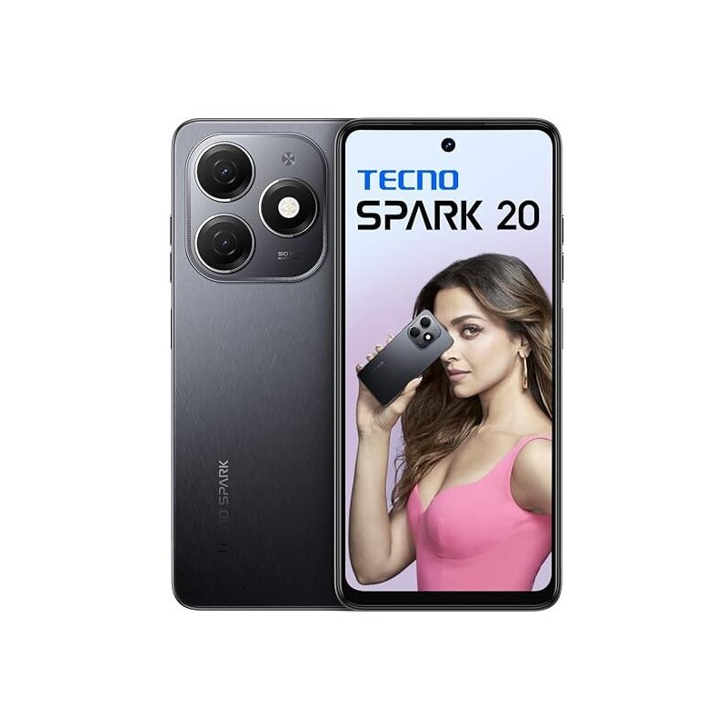 Smartphone Tecno Spark 20 - 8 Go RAM, 256 Go - Noir