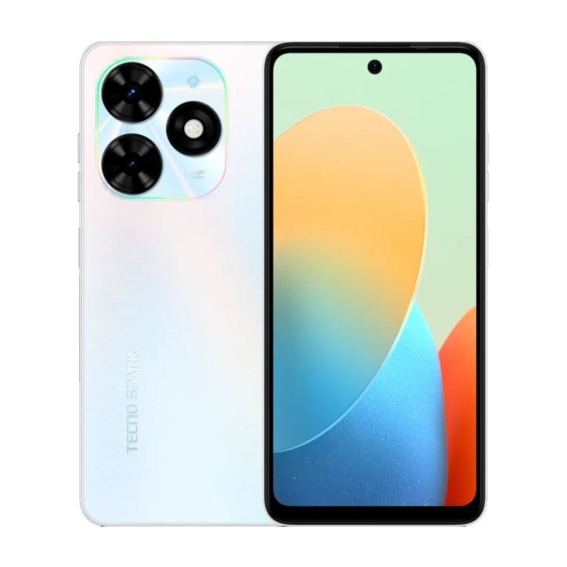 Smartphone Tecno Spark Go 2024 - 4 Go RAM, 128 Go - Blanc