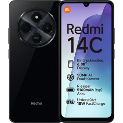 Smartphone Xiaomi Redmi 14C - 4 Go RAM 128 Go - Noir