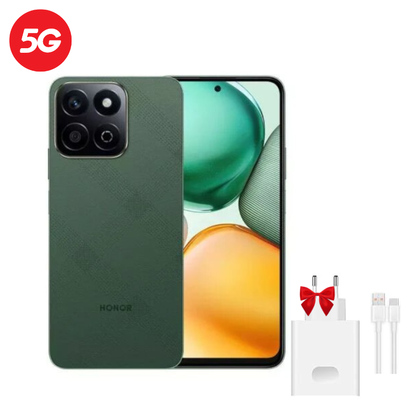 Smartphone Honor X7c 5G 8Go 256Go Vert avec chargeur