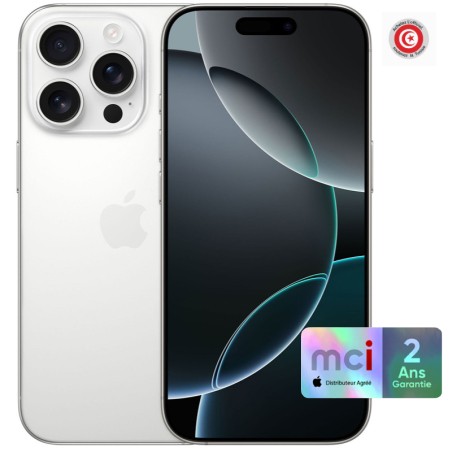 Apple iPhone 16 Pro 128Go - Blanc Titanium