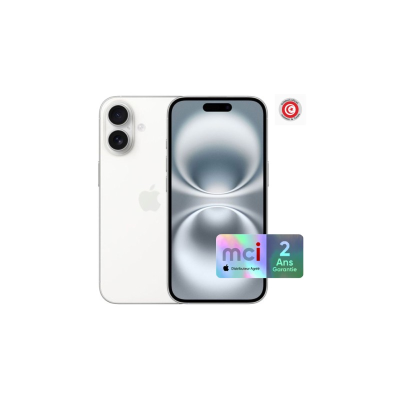 Apple iPhone 16 128Go - Blanc
