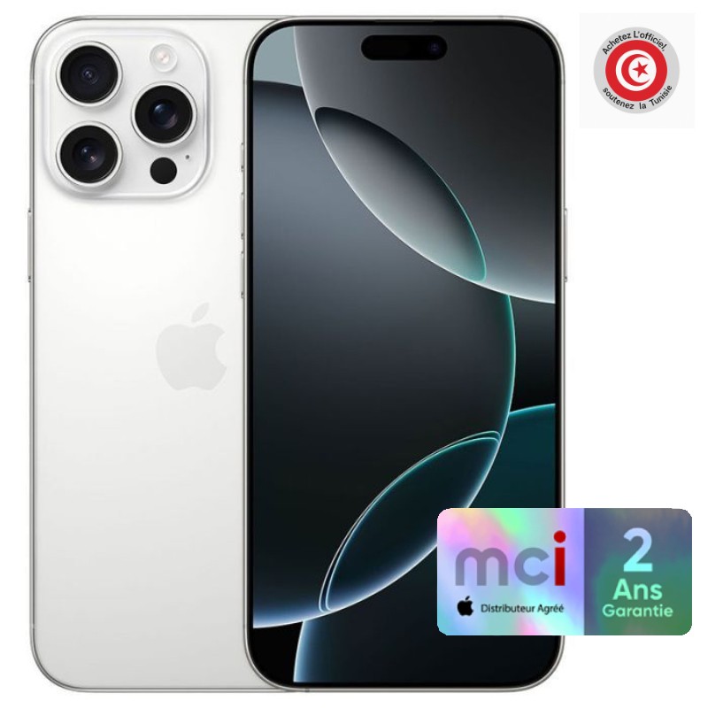 Apple iPhone 16 Pro Max 256Go - Blanc Titanium
