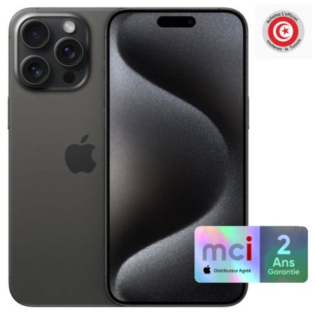 Apple iPhone 15 Pro Max 256Go - Titan Noir
