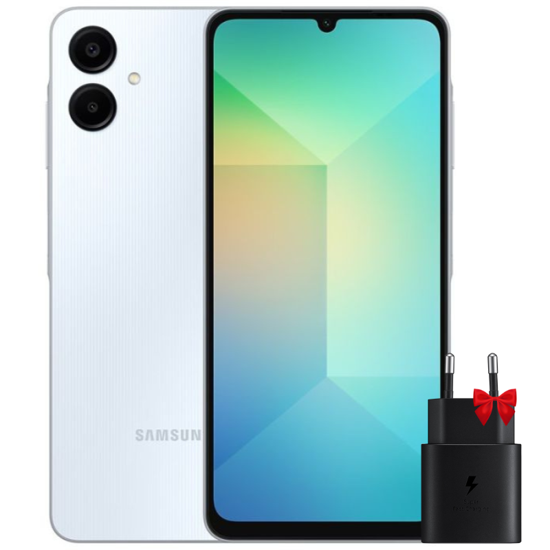 Smartphone Samsung Galaxy A06 4Go 128Go - Bleu Clair