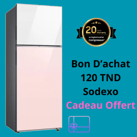 Réfrigérateur Samsung Bespoke RT47 476L Rose Et Blanc