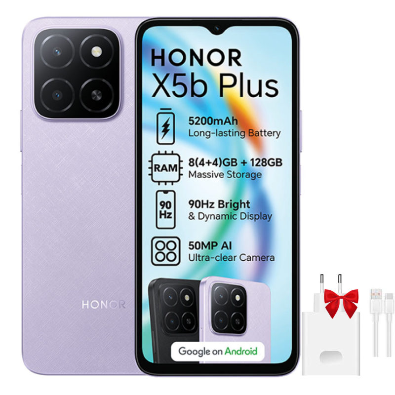 Smartphone Honor X5b plus 4Go 128Go - Violet