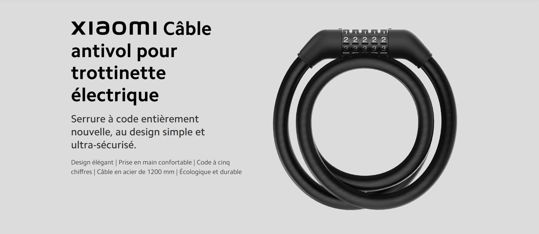 Xiaomi Electric Scooter Cable Lock