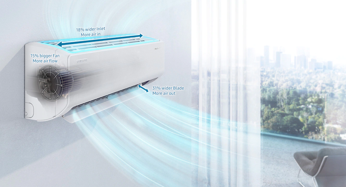 Climatiseur Samsung 24000 BTU Inverter Chaud Froid performance