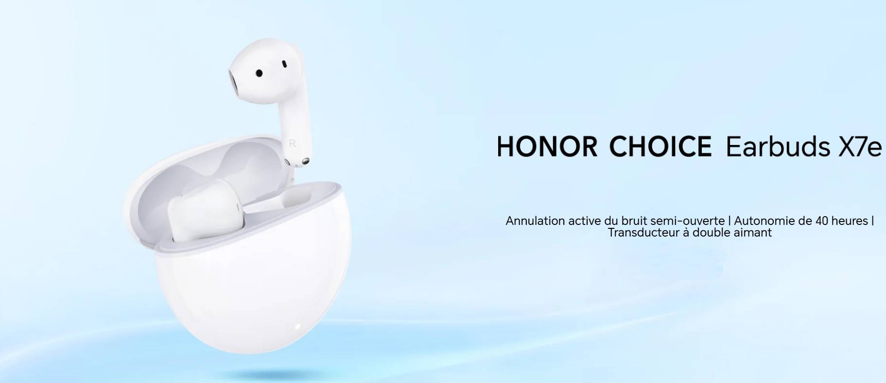Honor Choice Earbuds X7e fiche technique