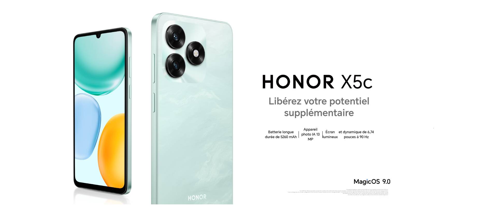 Smartphone Honor X5c 4G fiche technique