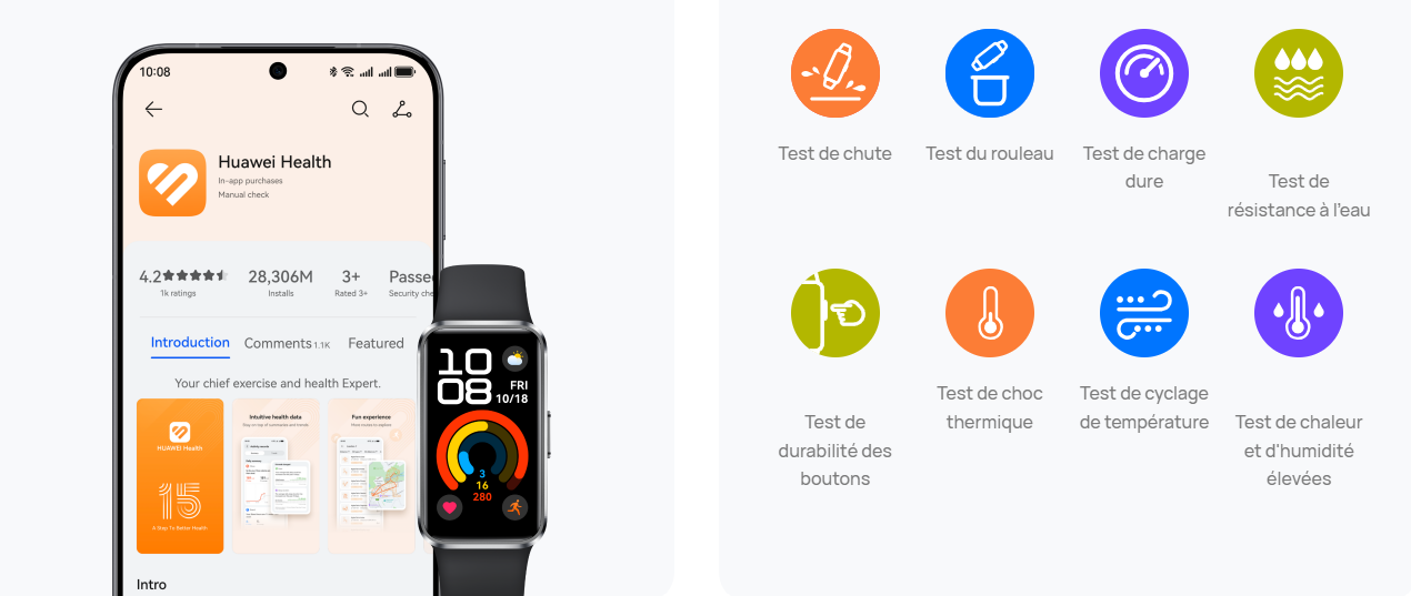 Huawei Band 10 fiche technique