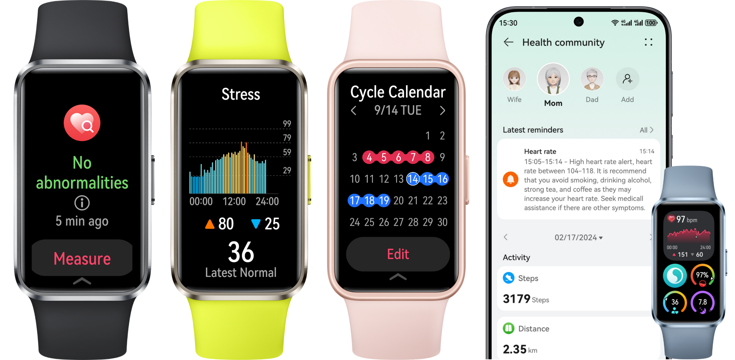 Huawei Band 10 fiche technique