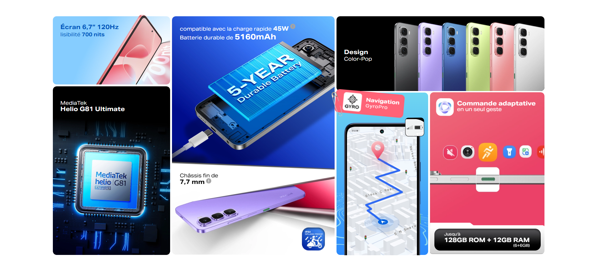 Infinix Hot 60i 4G prix tunisie