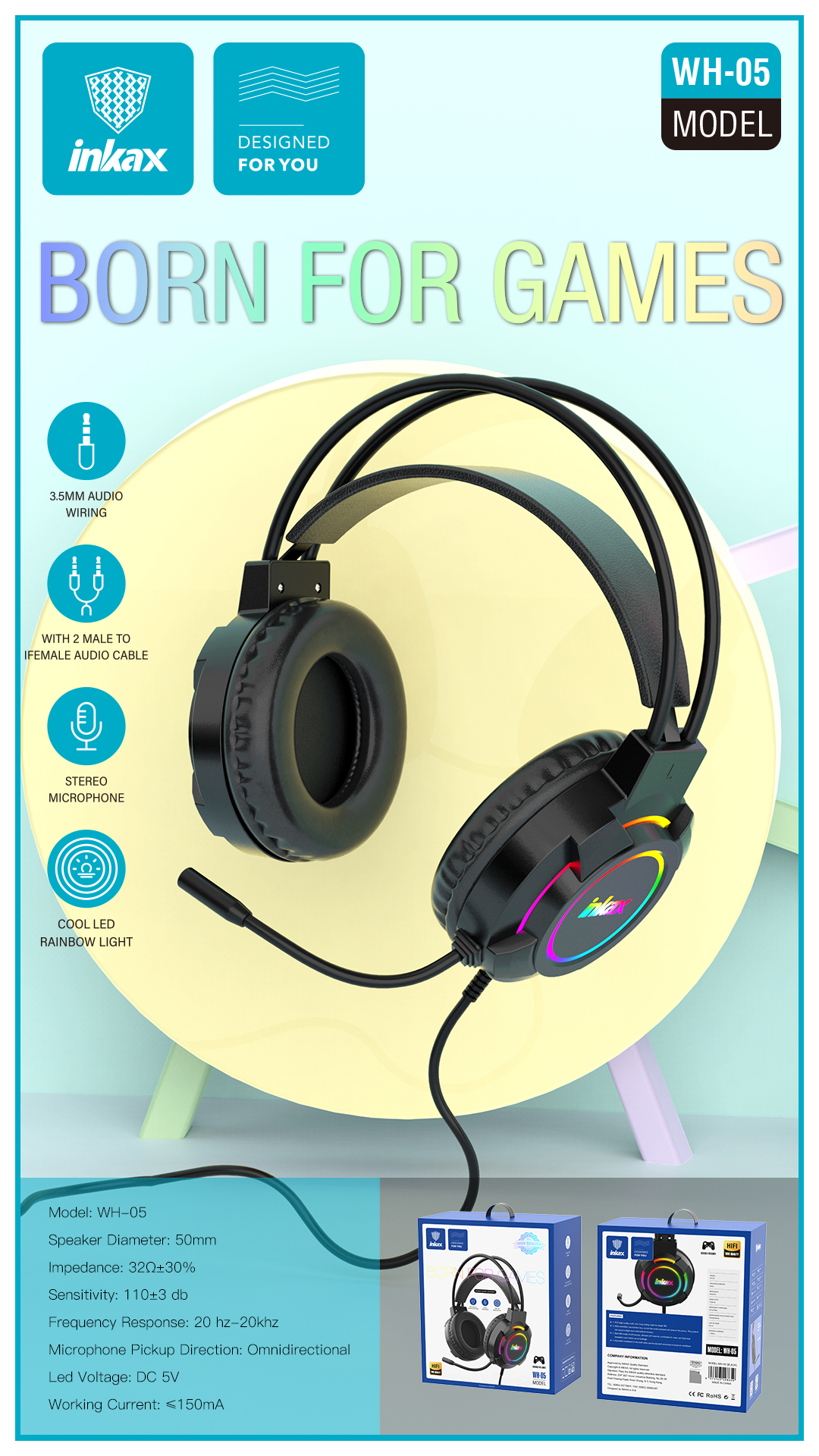 Casque Gaming Inkax WH-05 prix tunisie