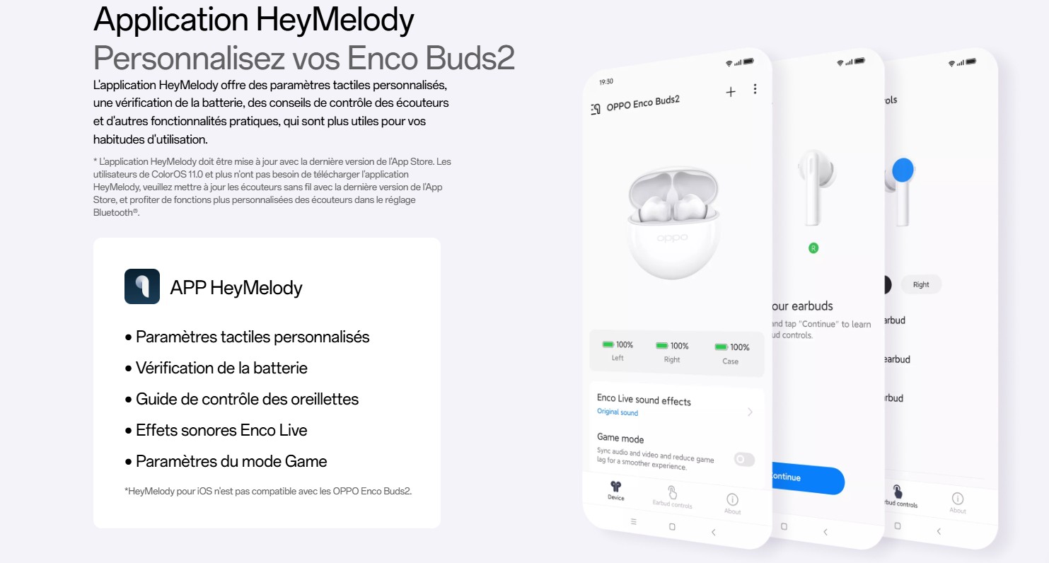 Écouteurs sans fil OPPO Enco BUDS 2