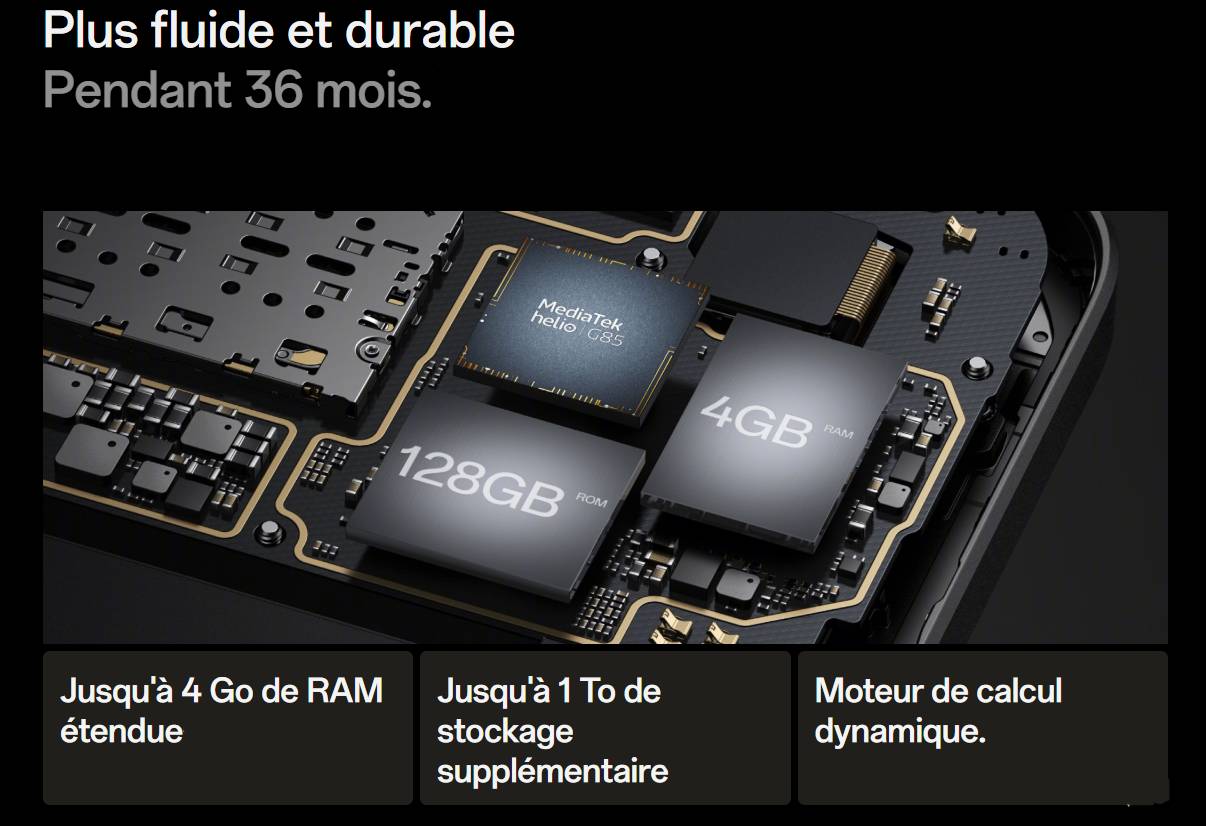 Oppo A18 4Go 64Go fiche technique