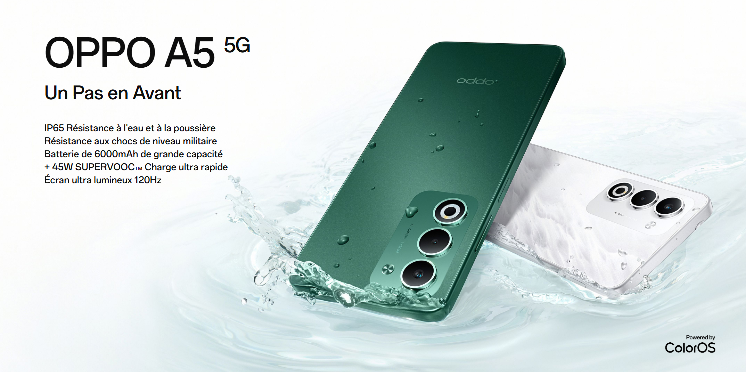 Oppo A5 5G Prix Tunisie