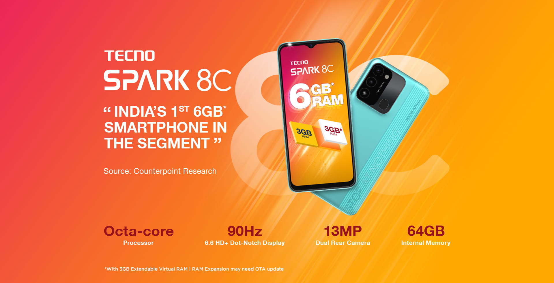 Tecno Spark 8C fiche technique