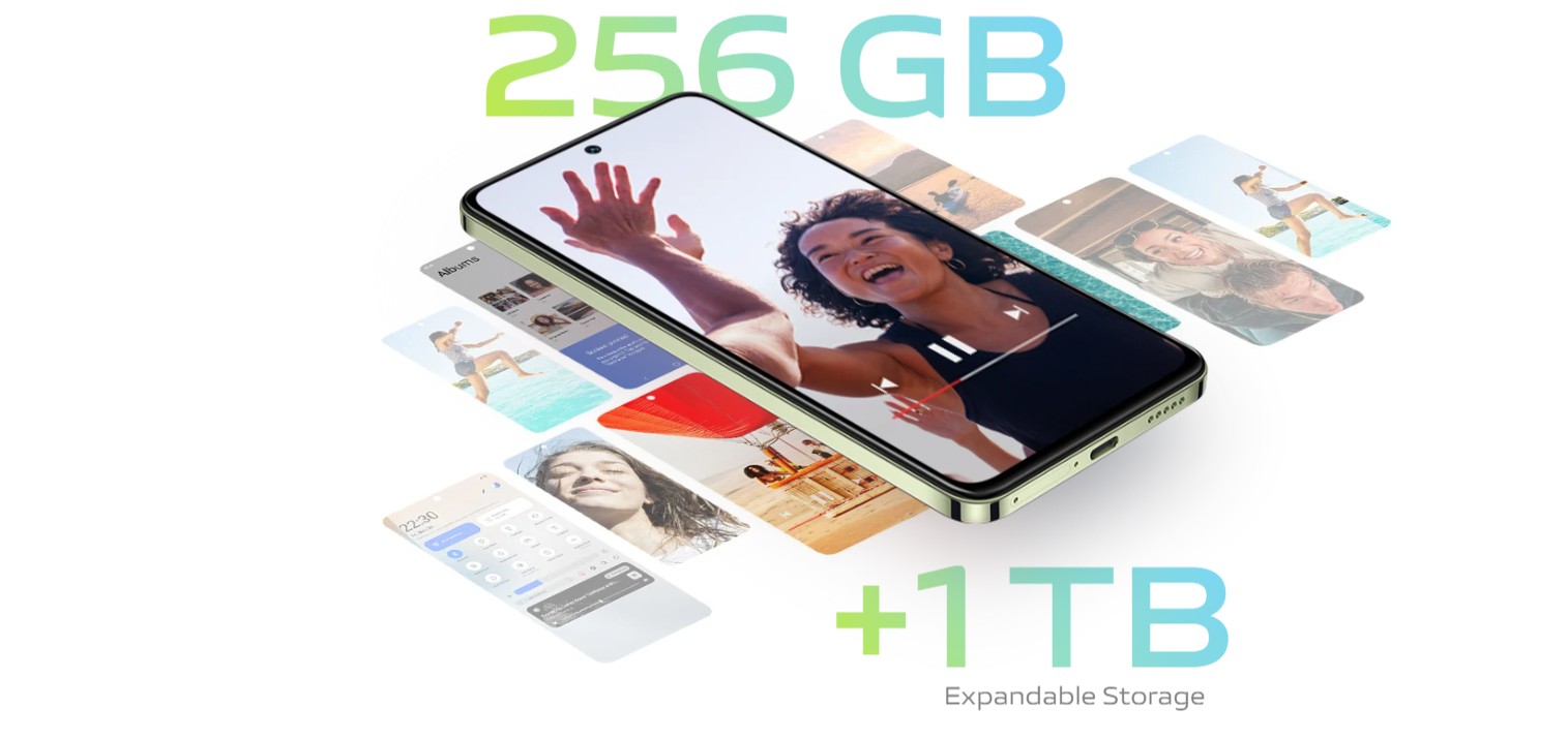 vivo V30 lite capacité