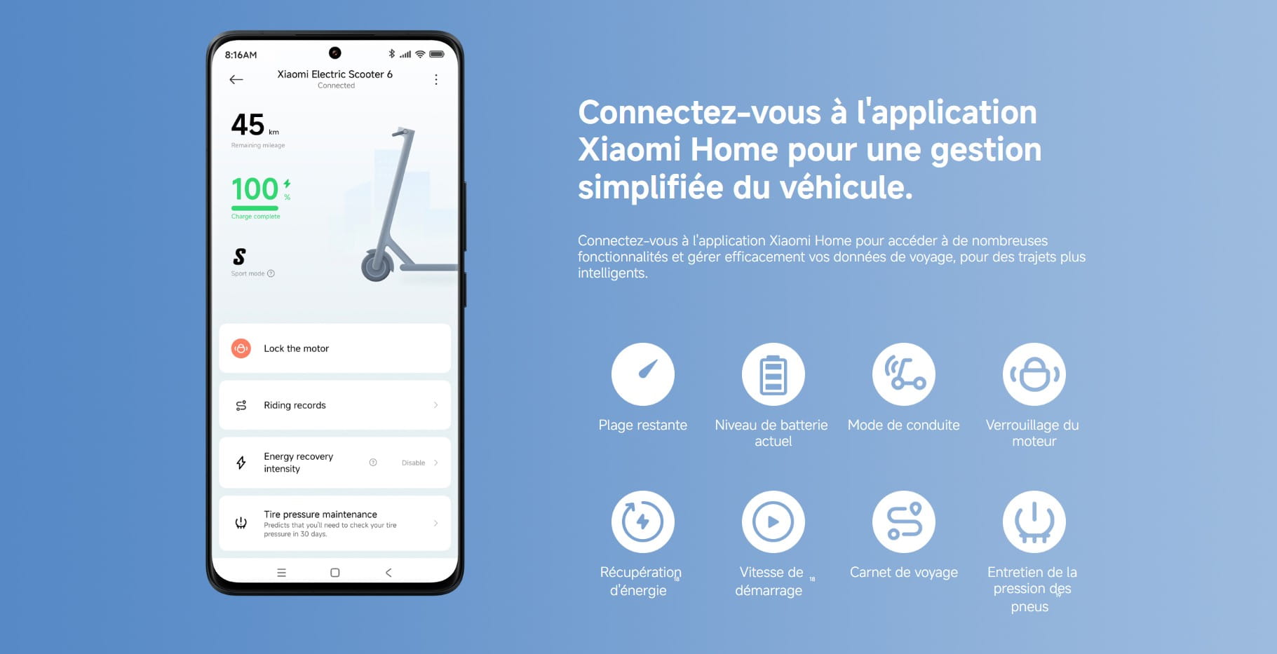 Trottinette électrique Xiaomi 6 prix tunisie
